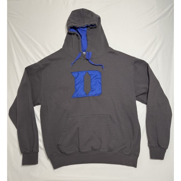 Duke University Hoodie Sweatshirt  Gray Basketball NCAA Embroideredq Size XL - Picture 1 of 7
